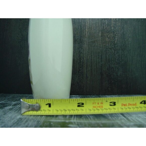 Vintage Otagiri Oval Bud Vase Handpainted Violet Purple Flowers Gold Trim Marked - Picture 10 of 11